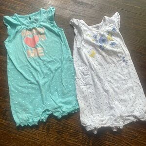 George Toddler girls 18-24 month Snap Romper set